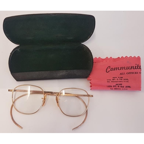 263 - Pair of Page and Smyth Spectacles with Original Case and Cloth - Stamped 12.5