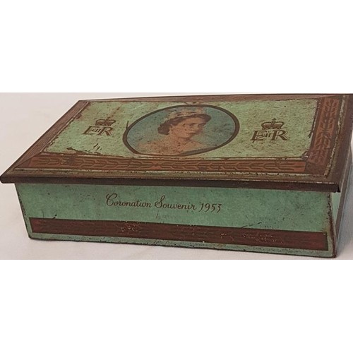266 - Coronation Souvenir Box (1953) with The Queen Crown on Lid