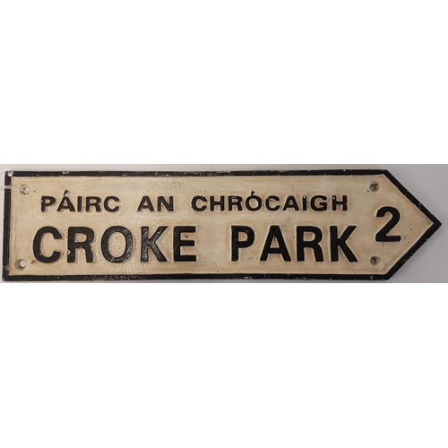 315 - Cast Metal 'Croke Park' Cast Metal Sign - c. 4 x 15.5ins