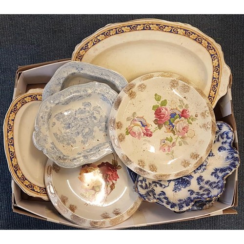 335 - Box of Victorian Platters