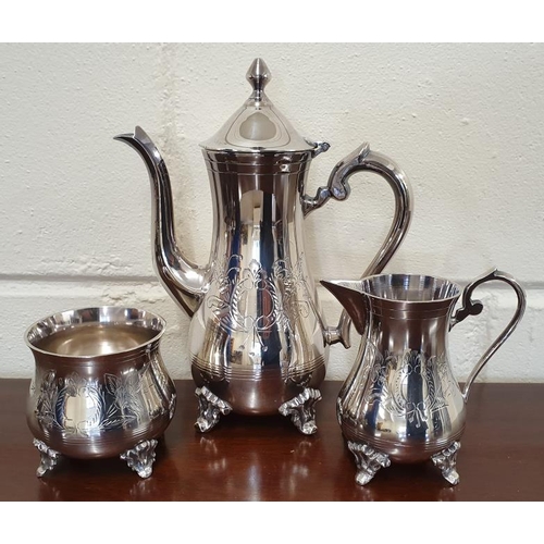 359 - Silver Plated Three Piece Tea Service