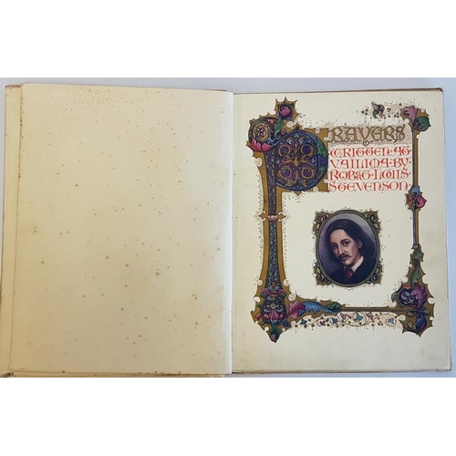 382 - Robert Louis Stevenson 'Prayers Written at Vailima' 1910. Colour and gold illustrations. Vellum styl... 