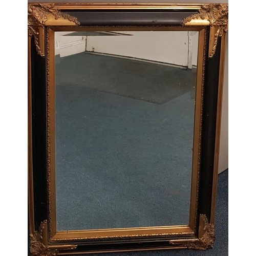 511 - Parcel Gilt Bevelled Plate Glass Wall Mirror - 22.5 x 31.5ins