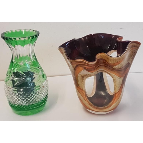 526 - Newgrange Vase and Galway Crystal Vase