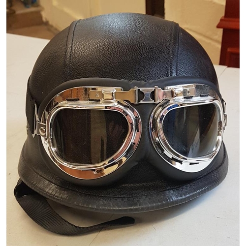 604 - Motorcycle Helmet and goggles - Display item only