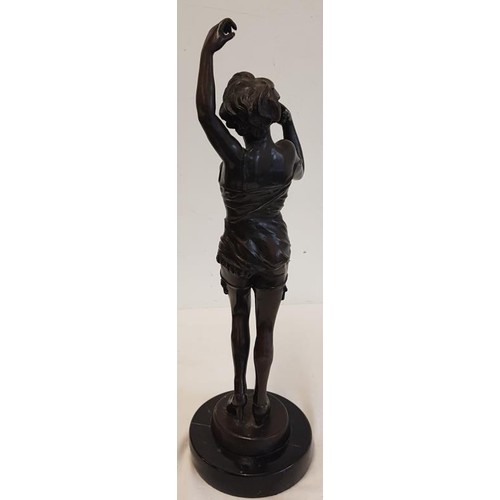 625 - Bronze Study of a Female - c. 18ins tall