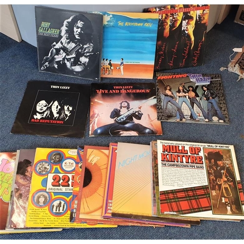 638 - Bundle of Irish LPs - Thin Lizzy - Fighting, Live and Dangerous & Bad Reputation, Rory Gallagher... 