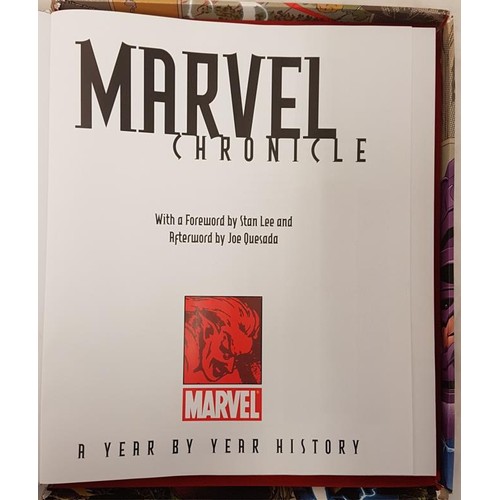 17 - 'Marvel Chronicle': a year by year history. 1st Edition, with signed picture. Dorling Kinsersly, 200... 