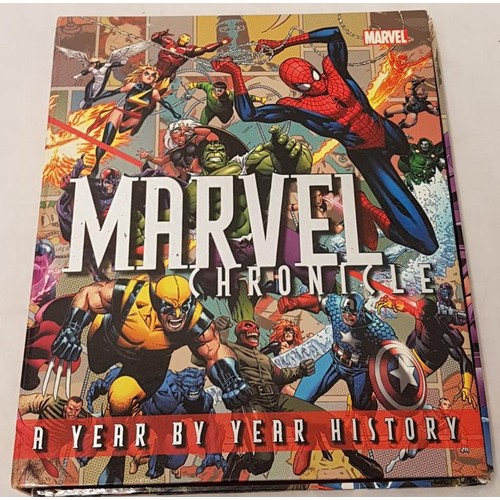 17 - 'Marvel Chronicle': a year by year history. 1st Edition, with signed picture. Dorling Kinsersly, 200... 