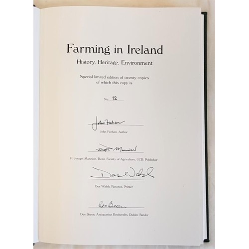 29 - John Feehan, Farming in Ireland ..history, heritage and environment (2003). 605 pages. Folio. Specia... 