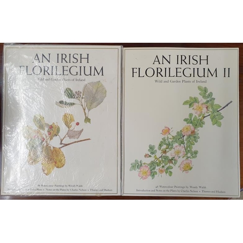 42 - An Irish Florilegium with 48 Watercolour Paintings by Wendy Walsh (un-opened) and an Irish Florilegi... 