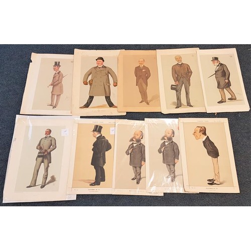 81 - 10 illustrations from Vanity Fair 1870s and 1880s