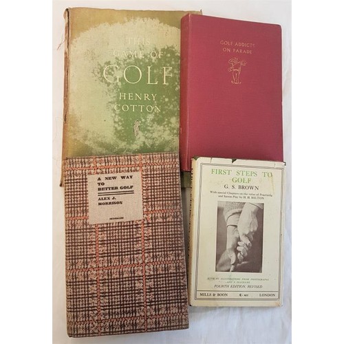 92 - Golf. Brown, First Steps to Golf 4th edition 1924 – early golf instructional with old names for club... 