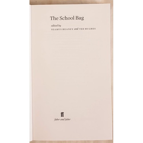 182 - Seamus Heaney and Ted Hughes. The School Bag. 1997. 1st edit.