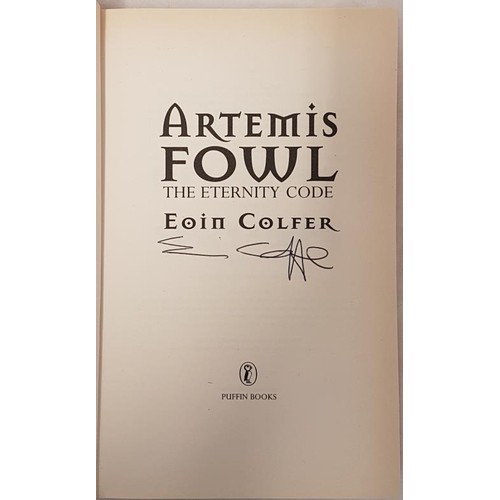 213 - 'Artemis Fowl: The Eternity Code' by Eoin Colfer. Signed, 1st Edition. Penguin, 2003