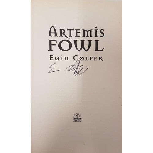 214 - 'Artemis Fowl' by Eoin Colfer. Signed, 1st Edition. Viking, 2001.