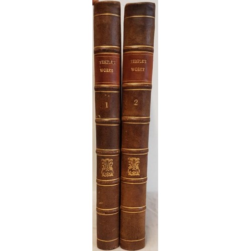 347 - The works of Sir William Temple written by a particular friend, Jonathan Swift 1750 in 2 volumes, fo... 