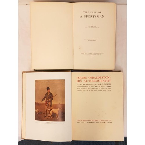 399 - The Life of a Sportsman, by Nimrod illustrated by Alken 1913 36 coloured illustrations, Squire Osbal... 