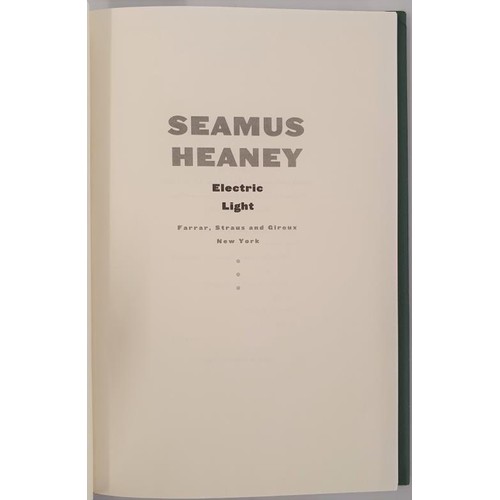 410 - Seamus Heaney. Electric Light. 2004. 1st edit.