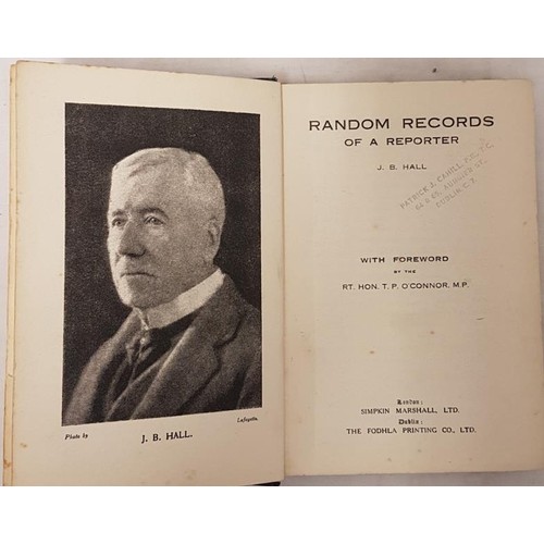 416 - Hall, Random Records of a Reporter Fodhla Dublin c. 1920, a lot of interesting material from evictio... 