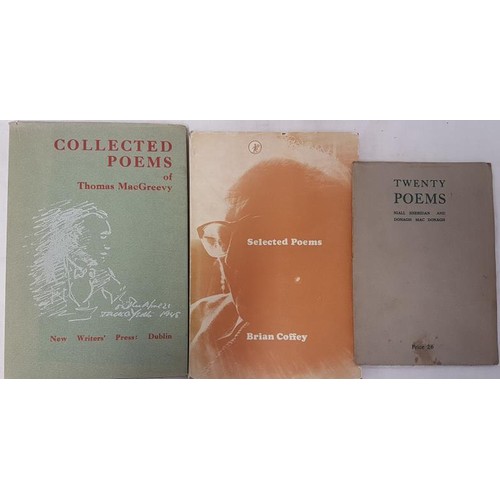 435 - Niall Sheridan and Donagh McDonagh, Twenty Poems, Brian Coffey Selected Poems, Frances MacGreevy Col... 