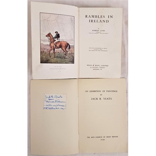 439 - Robert Lynd. Rambles in Ireland. 1912. 1st edit. With 5 coloured plates by Jack B. Yeats and 25 phot... 