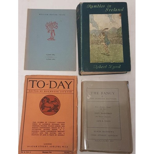 443 - Jack B Yeats (Illustrator) 3 Books. Robery Lynd - Rambles In Eireann, John Hamilton Reynolds - The F... 