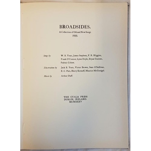 381 - Broadsides 1935 Cuala Press Reprint 1971