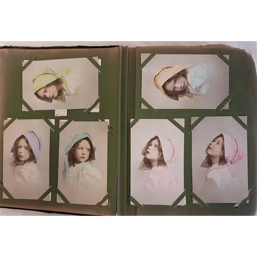 360 - Postcard album over 400 hand tinted cards from the Rotary Photo Company London