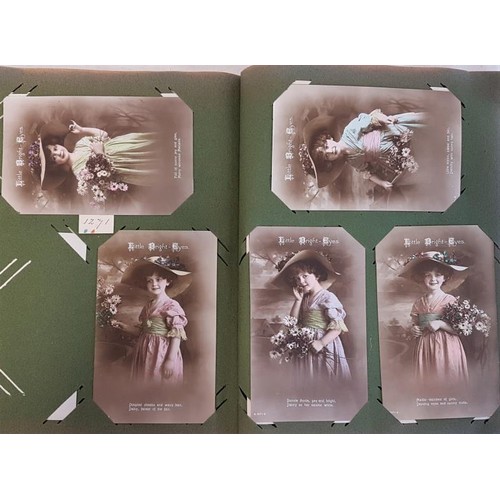 360 - Postcard album over 400 hand tinted cards from the Rotary Photo Company London