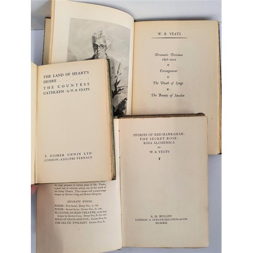 491 - W.B.Yeats. Dramatis Personae. 1936. 1st edit and Yeats. The Land of Heart’s Desire 1925 and Yeats. S... 