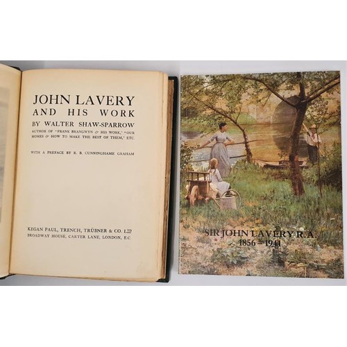 499 - W. Shaw-Sparrow. John Lavery and His Work. 1st edit. Colour and other illustrations. Very fine half ... 