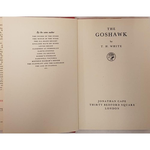 502 - 'The Goshawk' by T.H. White. First edition. Jonathan Cape, 1951.
