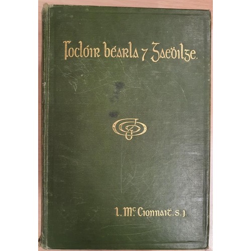532 - Focloir Bearla agus Gaedilge by McCionnait. Dublin 1935. Loose binding