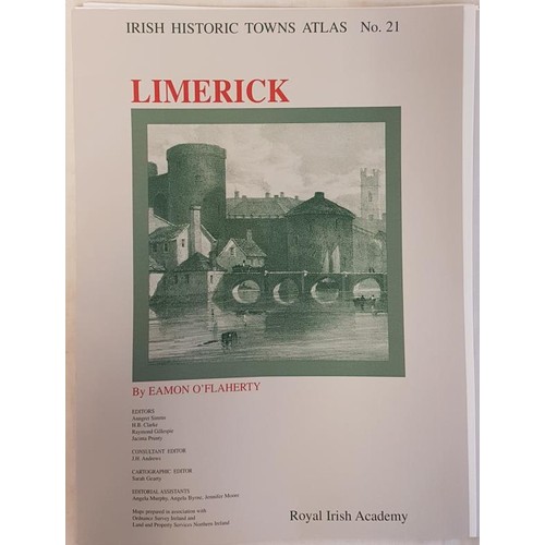 556 - Irish Historic Towns Atlas -no 21 Limerick by Eamon O'Flaherty and Royal Irish Academy 2010, include... 