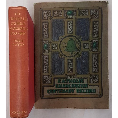 584 - Catholic Emancipation Centenary Record, 1929, (+70 pages of interesting advertisements) and The Stru... 