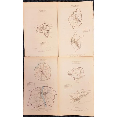 603 - 1887 Town Maps. Dungannon. Downpatrick. Coleraine. Carrickfergus. Municipal Corporation Boundaries [... 