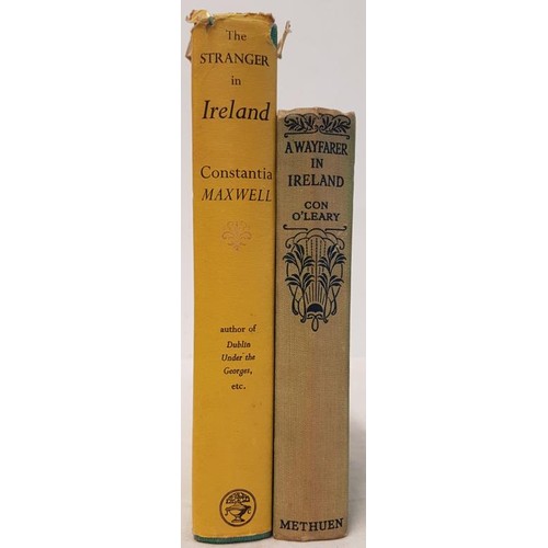 641 - A Stranger in Ireland by Constantia Maxwell,Jonathan Cape 1954 1st edition and A Wayfarer in Ireland... 