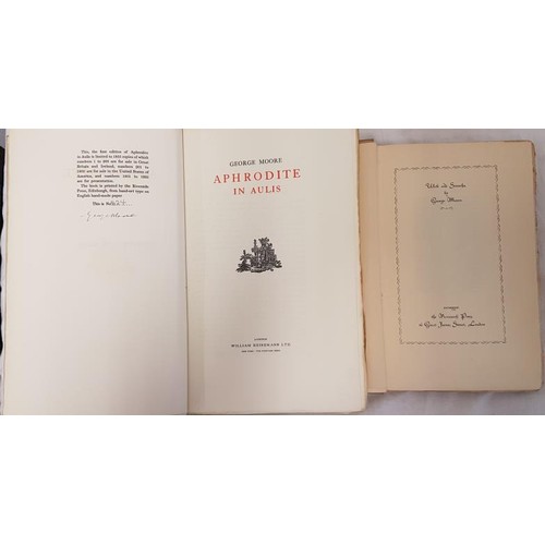 652 - Ulrick and Soracha by George Moore, published by Nonsuch press London 1926, 1st limited edition of 1... 