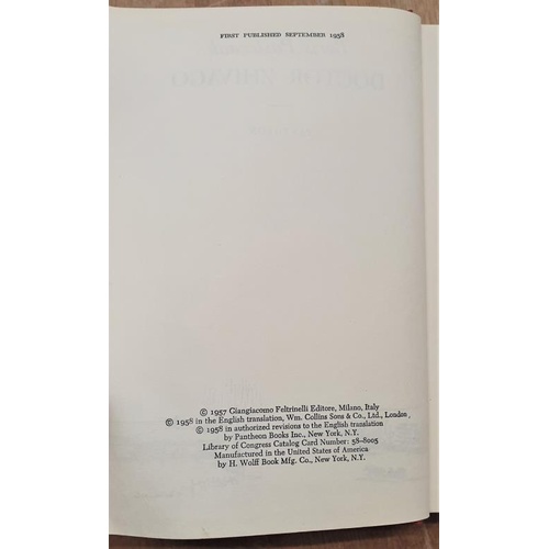 91 - Boris Pasternak, Dr Zhivago 1958, dj and five other books