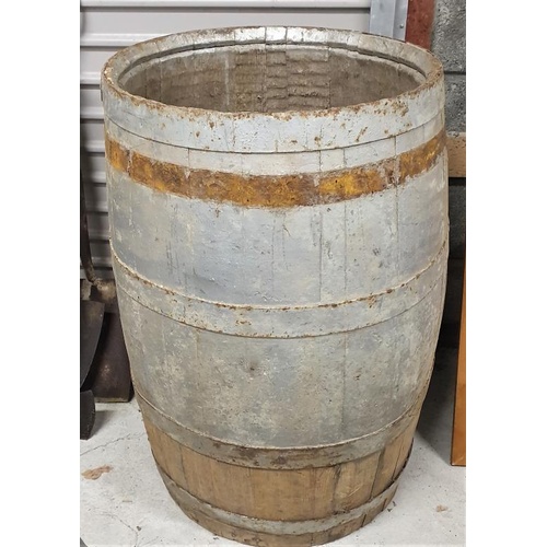 3 - Old Coopered Barrel - 34.5ins tall
