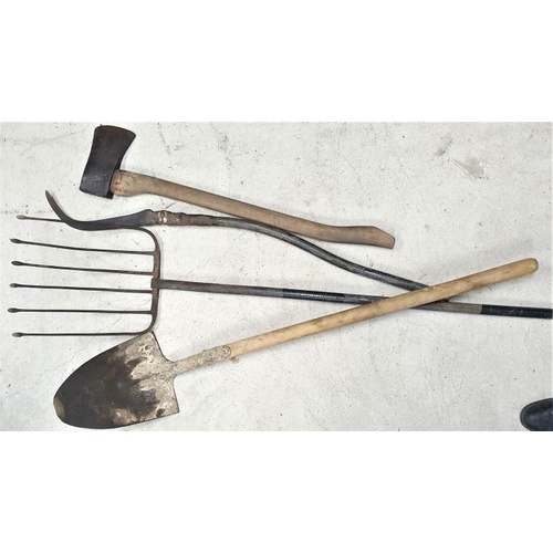 7 - Shovel, Beet Fork and an Axe