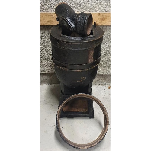 10 - Cast Iron Pot Belly Stove (A/F)