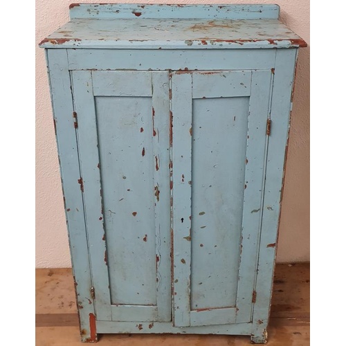 46 - Traditional Pine Farmhouse Side Cabinet with two doors, c.23in wide, 38in tall