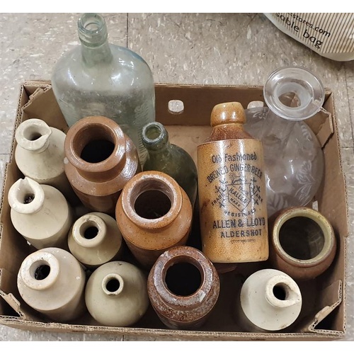79 - Collection of Old Ginger Beer, Ink and Glass Bottles