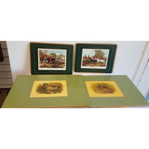 125 - Good Quality Table Mats with Sporting Scenes