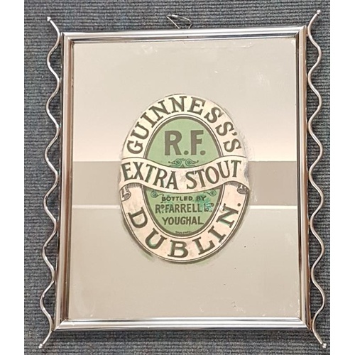 183 - Guinness Extra Stout Advertising Mirror - 16 x 19ins