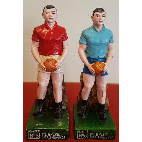 198 - Two Players Please Gaelic Football Figures (one A/F), c.11.5in tall