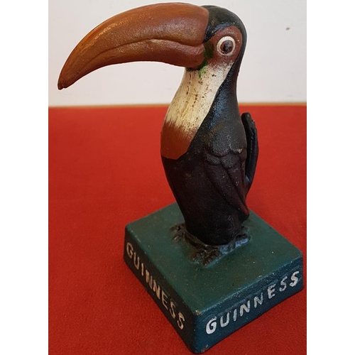 200 - Cast Iron Guinness Toucan Advertising Figure, c.7.75in tall