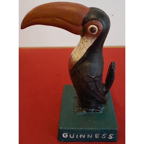 200 - Cast Iron Guinness Toucan Advertising Figure, c.7.75in tall